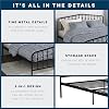 Novogratz Bushwick Metal Bed Black Superking