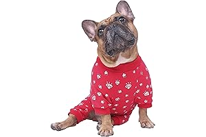iChoue English Bulldog Clothes - Pug Pajamas Onesie Suit PJS Bodysuits