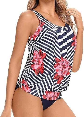 Miniatura 7 de Plus Sized Womens Swimsuits Women Two Tummy Swimsuit with Shorts Piece Bathing Sporty Swimsuits for Women Two