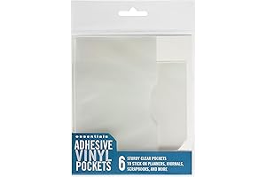 Essential Journaling Tool: Adhesive Vinyl Pockets for Storage and Organization