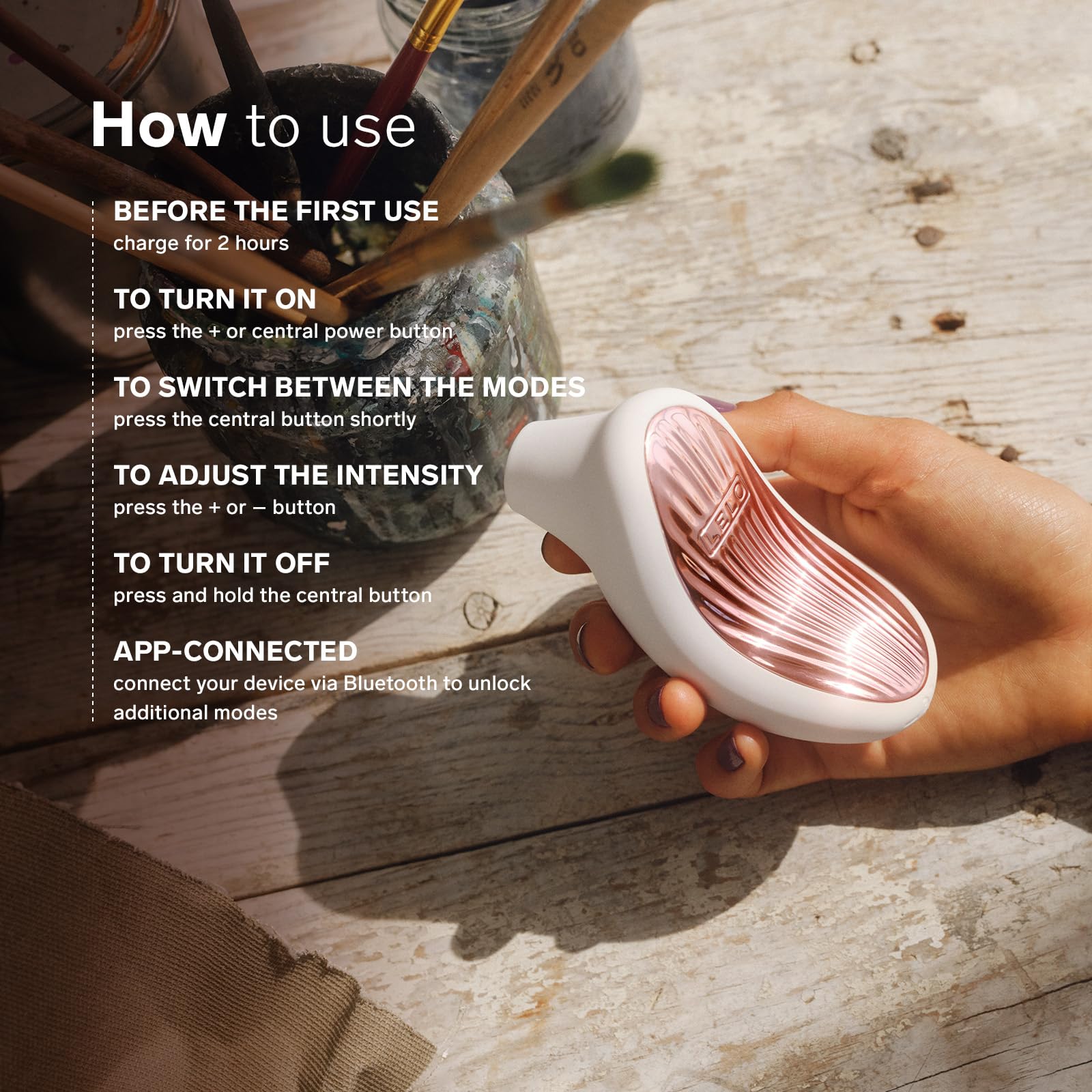 LELO SONA 3 Massaggiatore Sonico Femminile con App Bluetooth, Succhia Clitoride per Donna, Stimolatore per Clitoride 12 Modalità di Piacere e Tecnologia a Onde Soniche, Vibratore Donna, White