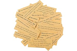 50 Pack Talk Scrapbook Stickers, Vintage Words Aesthetic Quotes