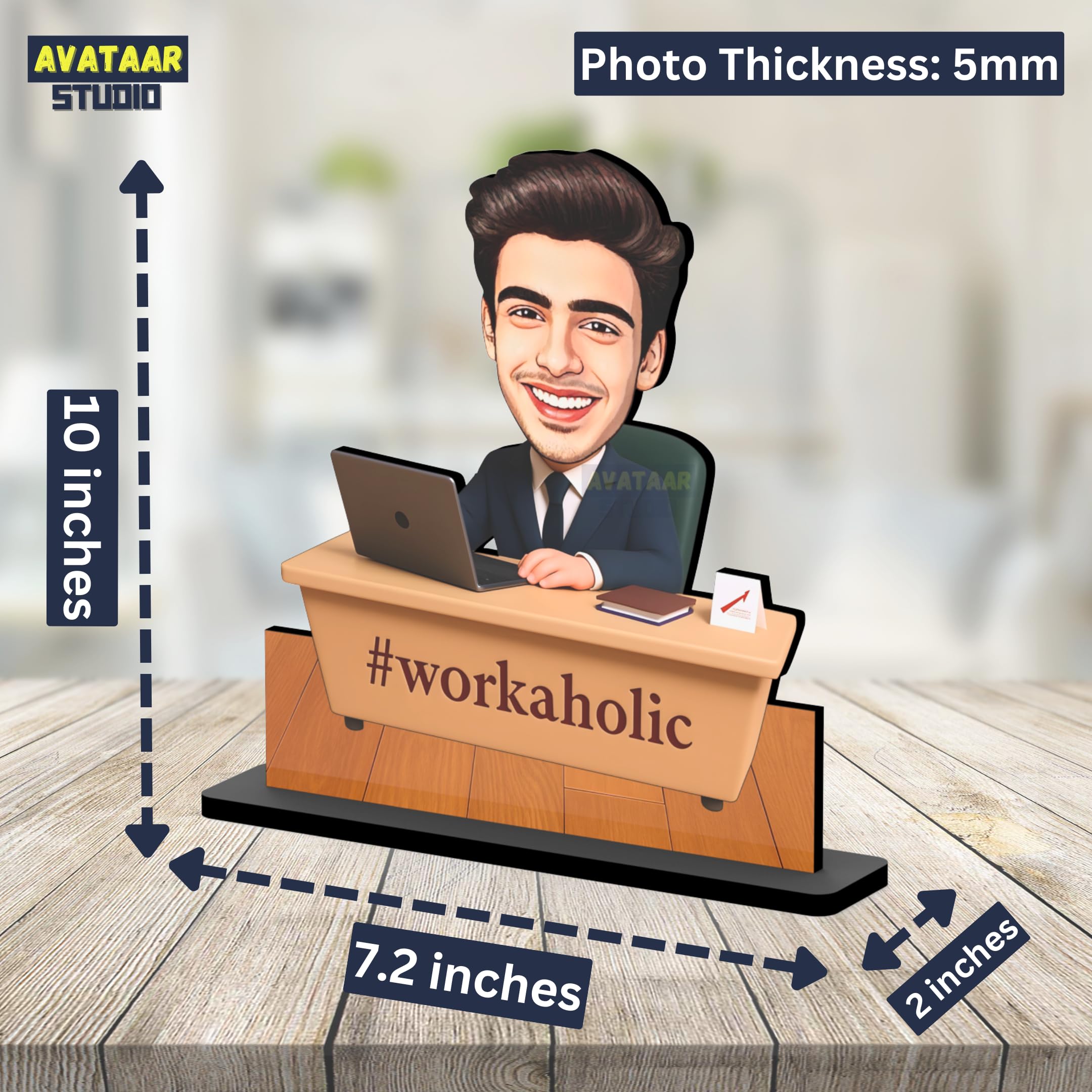 Personalized IT Caricature Gift - Workaholic Art -4