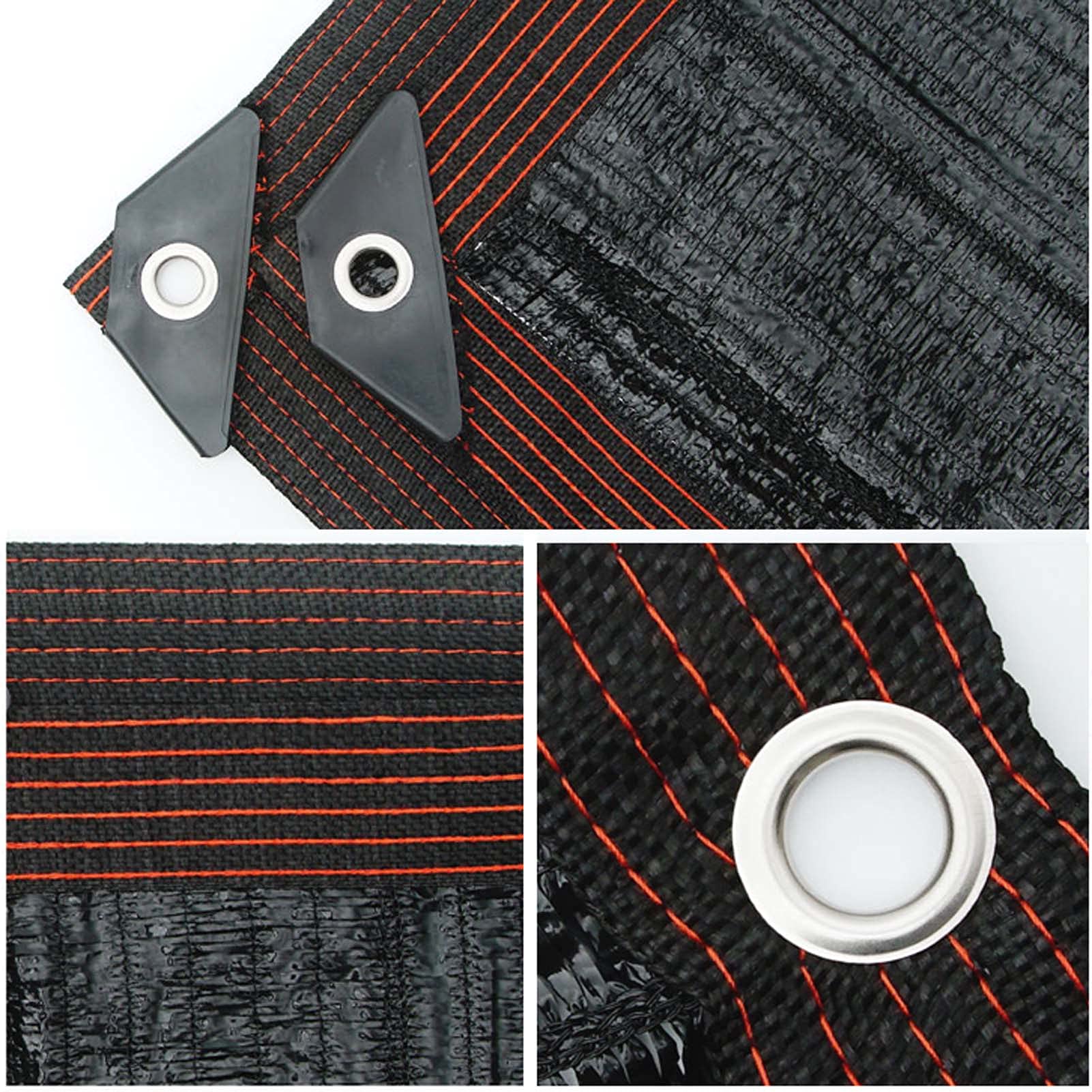 Tkanina zacieniająca 2,13 x 3 M (7 x 10 Pi), 70% czarna, siatka odporna na promieniowanie UV, do roślin, szklarni, ochrony przeciwsłonecznej.