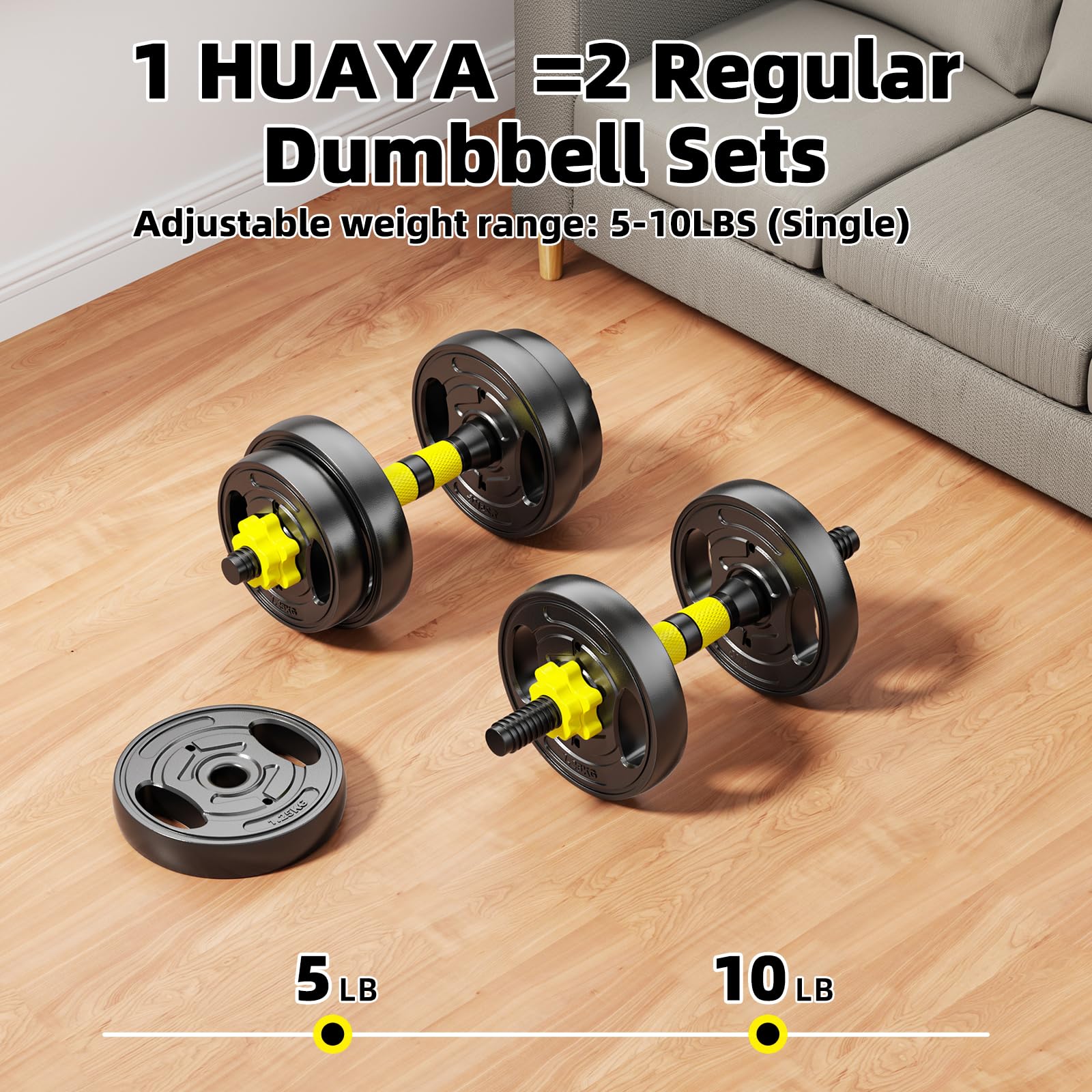 Set di manubri regolabili, pesi liberi da 4,5 a 40,8 kg con connettore, manubri 4 in 1, bilanciere, kettlebell e supporto push-up, set di pesi regolabili per palestra a casa, attrezzature per il