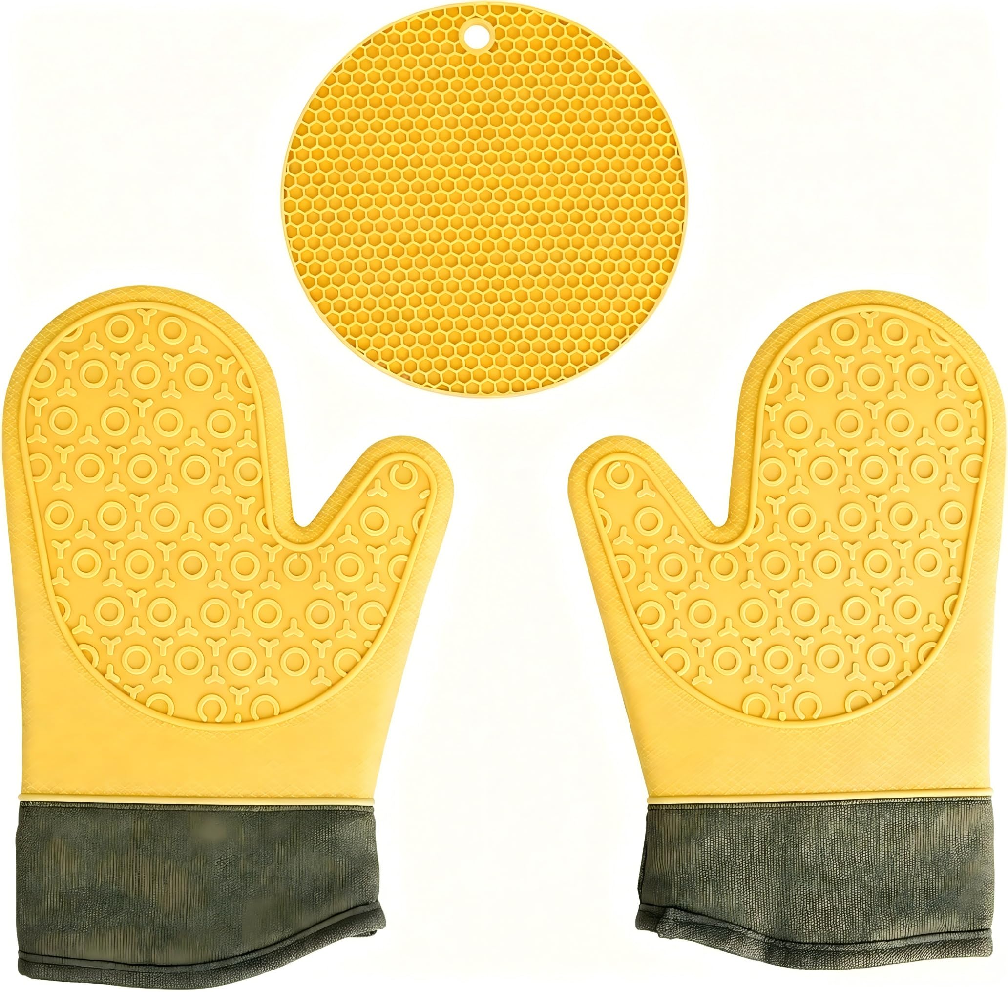 Guanti di protezione dal calore, guanti da forno per protezione dalle scottature, guanti resistenti al calore per cucina e barbecue