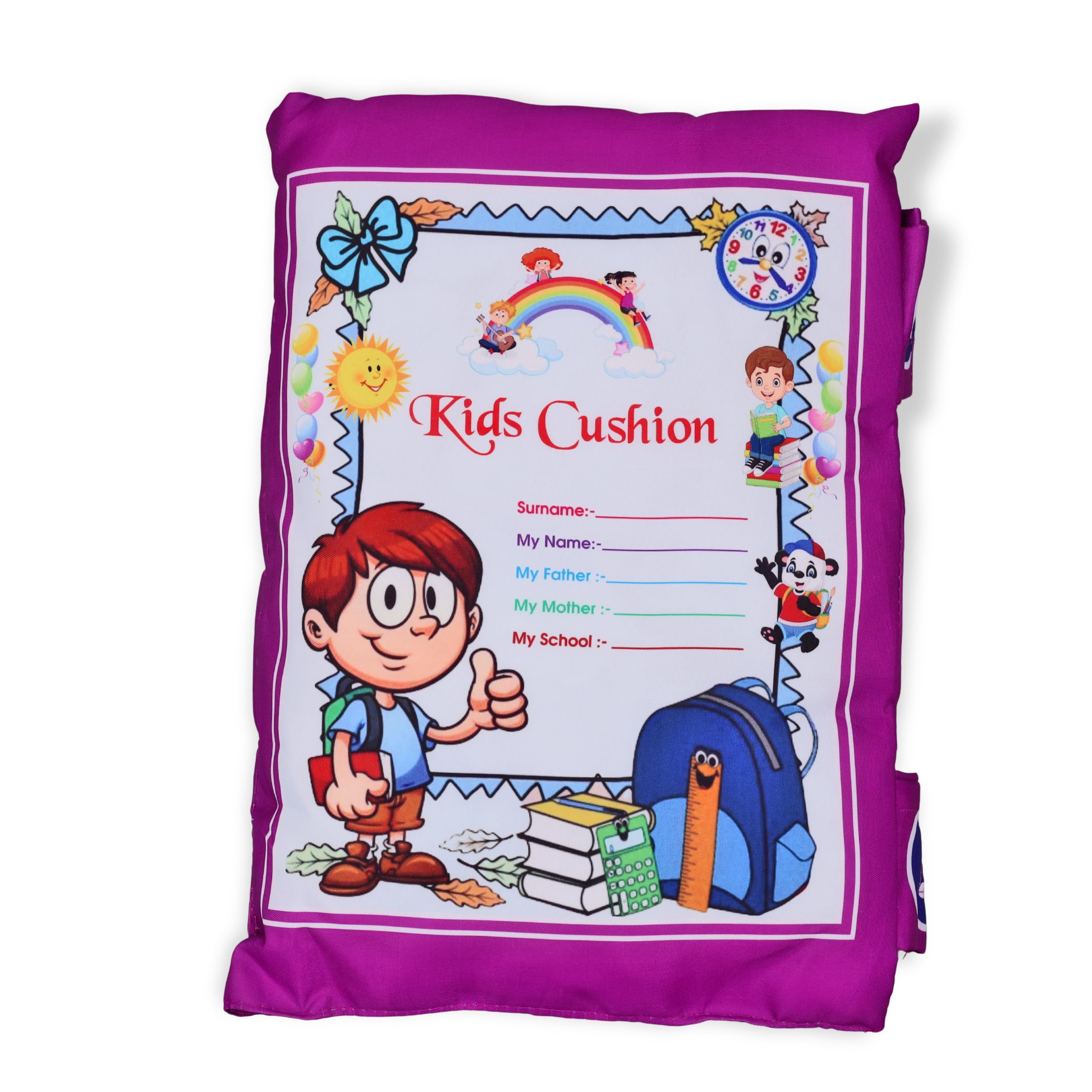 Educational Cushion Book for Kids in English-Language & Vocabulary Development Velvet Pillow Book for Girls & Boys- Interactive Learning for Children (Purple) (B0CX53PP5Z) Amazon Price History, Amazon Price Tracker