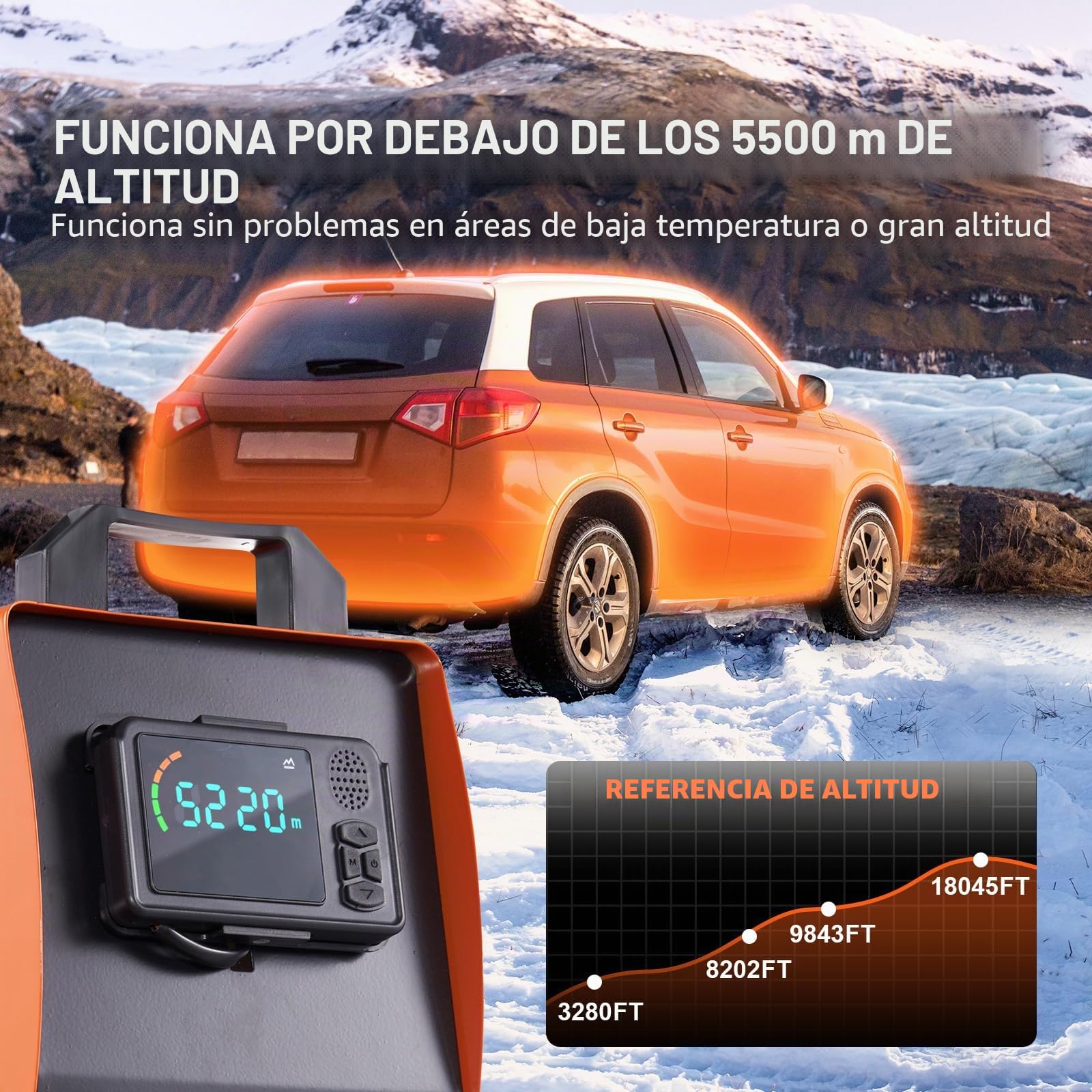 VEVOR - Calentador de aire diésel de 8 kW todo en uno, control de aplicación Bluetooth, con ajuste automático de altitud, control remoto y LCD, calentador de estacionamiento portátil para autocaravana