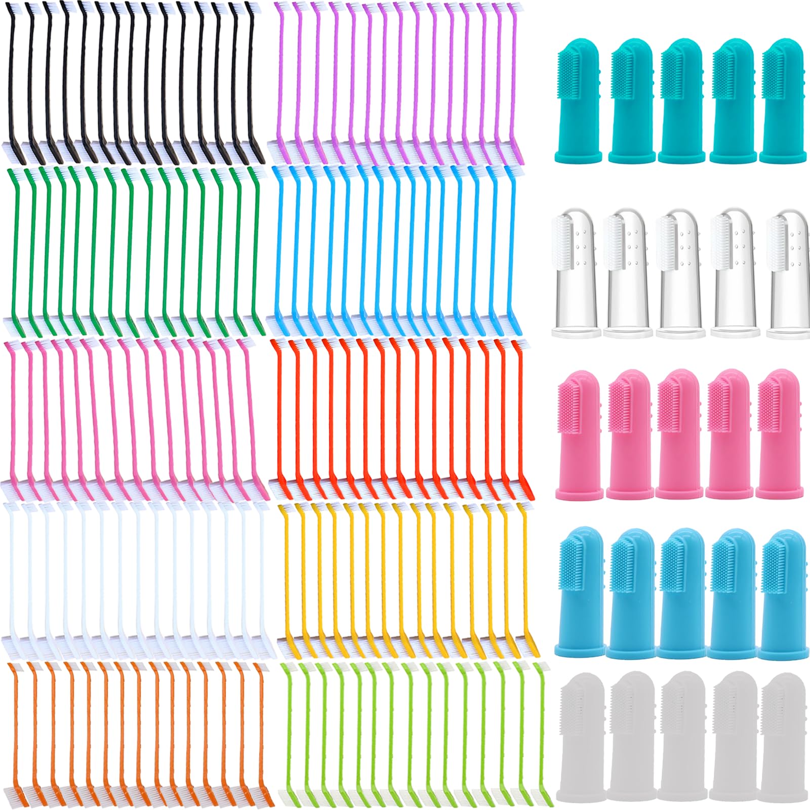 PoCotinu 300 Packs Dog Toothbrush