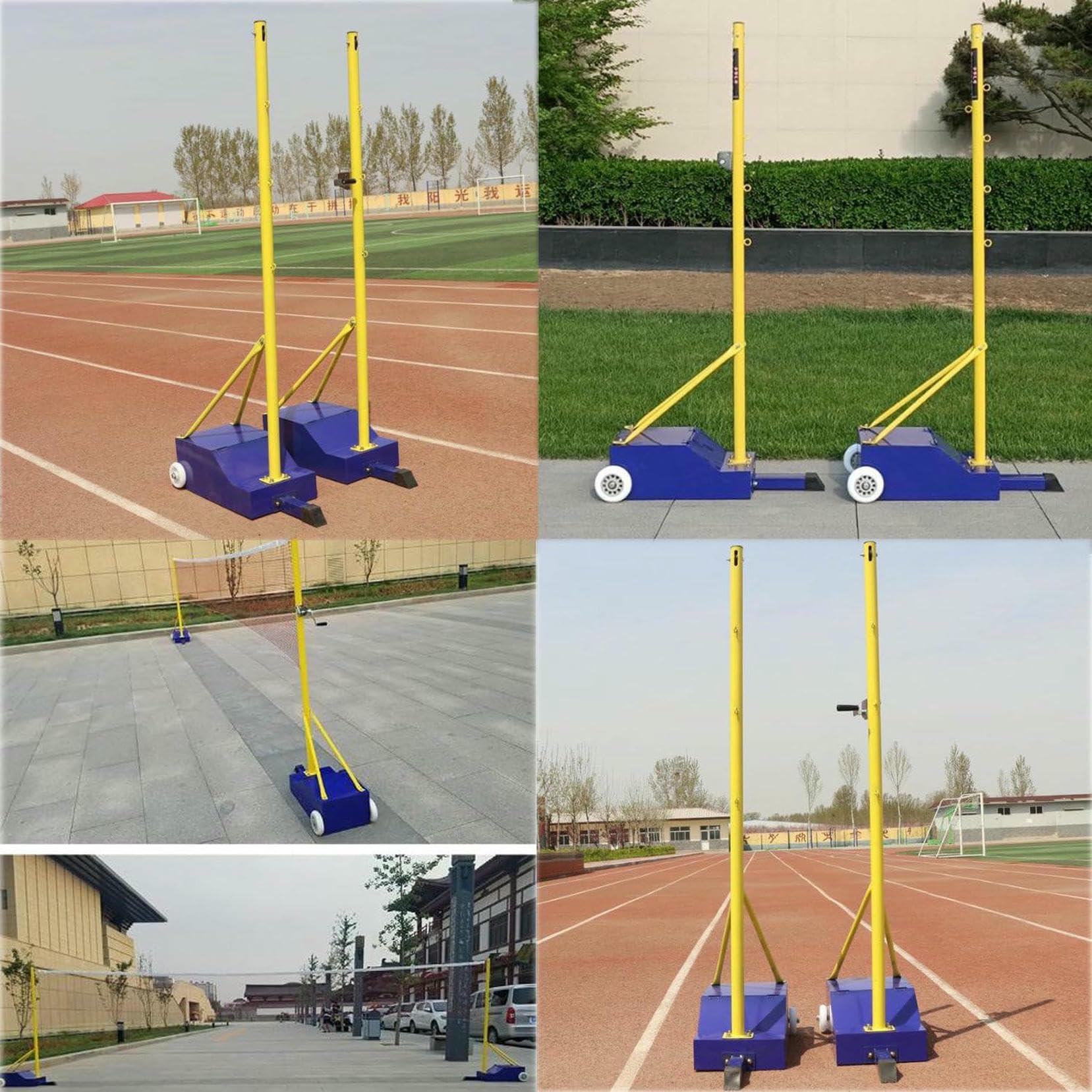 Conjunto De Red De Voleibol De Servicio Pesado, Voleibol/bádminton 2 En 1 Neto De Grupo, Altura Ajustable para Hombres Jóvenes Adultos, Jóvenes, Polos De Marco Neto De Bádminton ~/