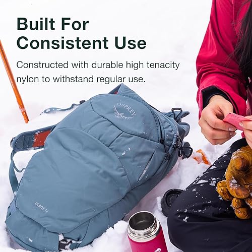 Miniatura 6 de Osprey Glade 12L Mochila de esquí y snowboard con depósito de agua hidráulico, color negro