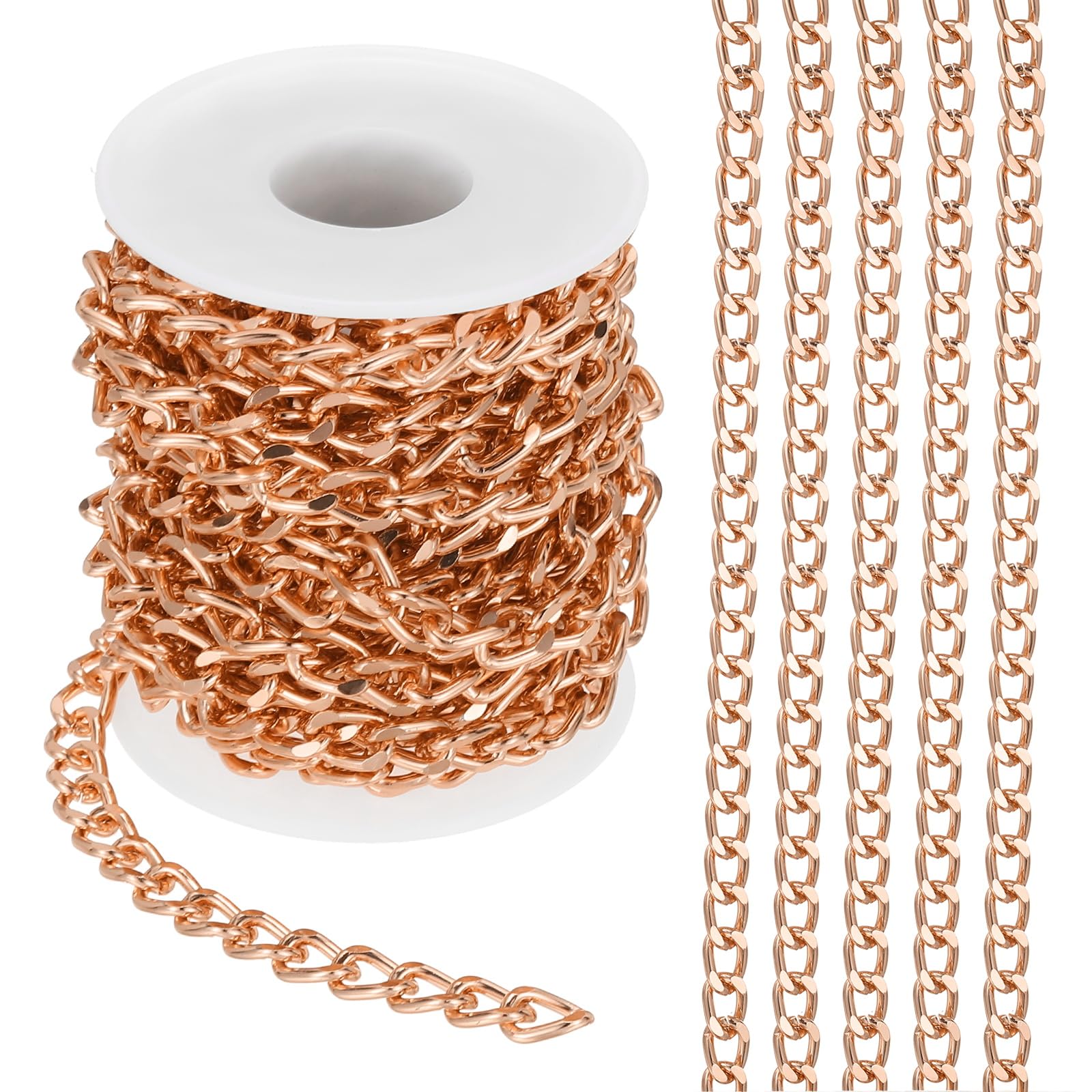 PATIKIL 16.4Ft Aluminium Curb Chains Twisted Links
