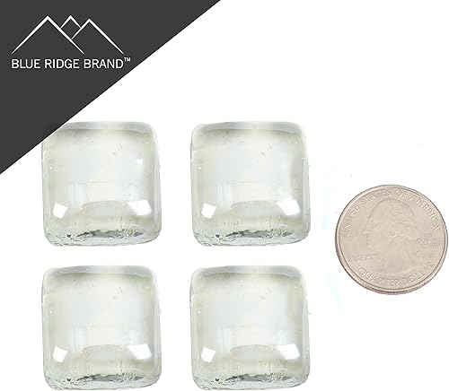 Miniatura 3 de Cubos reflectantes de vidrio para hoguera, vidrio de grado profesional para hoguera, roca de vidrio de 1 pulgada, piedras de vidrio, hoguera de gas