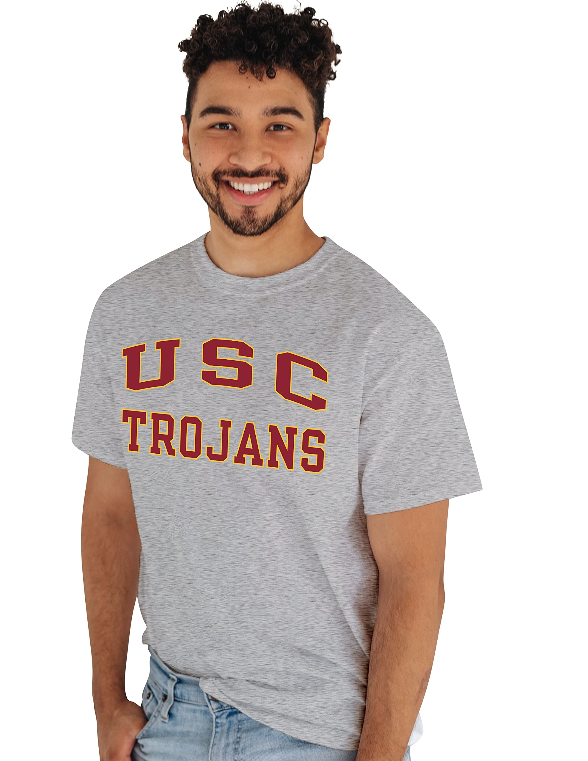 Camiseta arqueada gris de ajuste regular y tacto suave para hombre 5