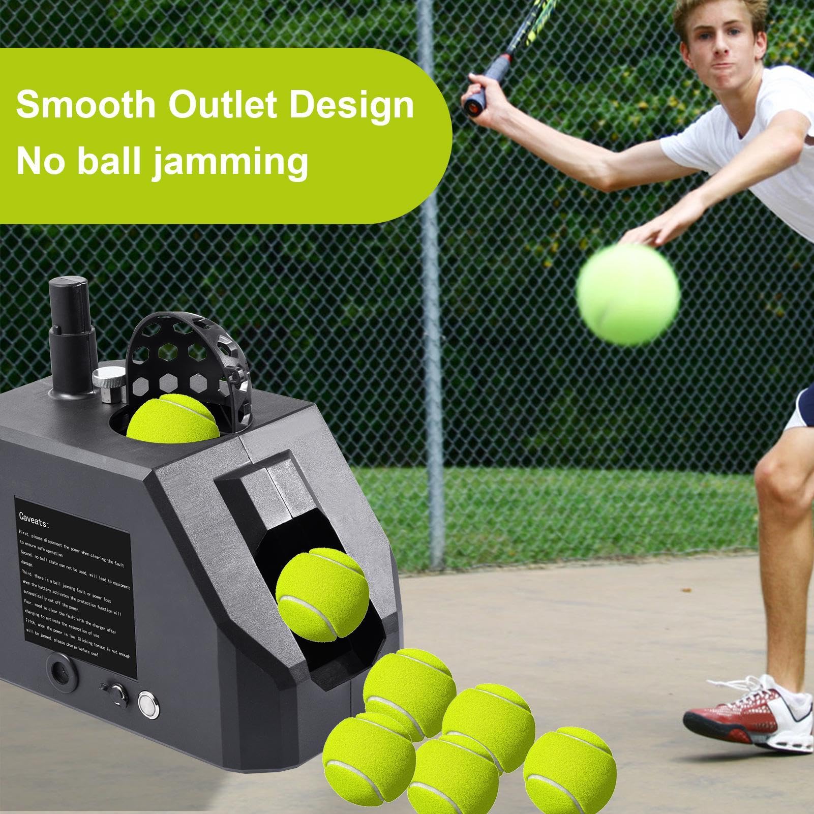 Machine de tennis, lanceur de balles automatique, machine de service de tennis, lanceur de balles portable, équipement de pratique de tennis, machine de capacité de 33 balles pour la pratique
