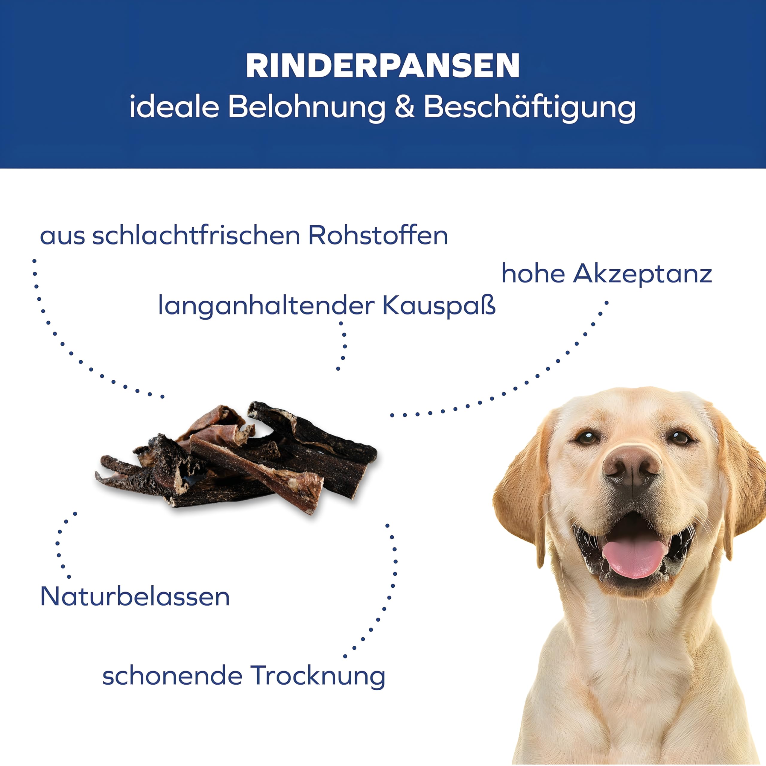 Rumano para perros seco – aperitivos para perros – Varillas saludables para masticar para perros 2500 g 20 cm