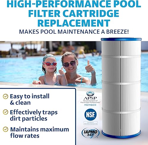 Miniatura 3 de LACQUA Cartucho de filtro de piscina LQ1501 150 SqF reemplaza Pentair Clean & Clear 150, CC150, CCRP150, Posi Clear PXCRP150, R173216, PAP150,