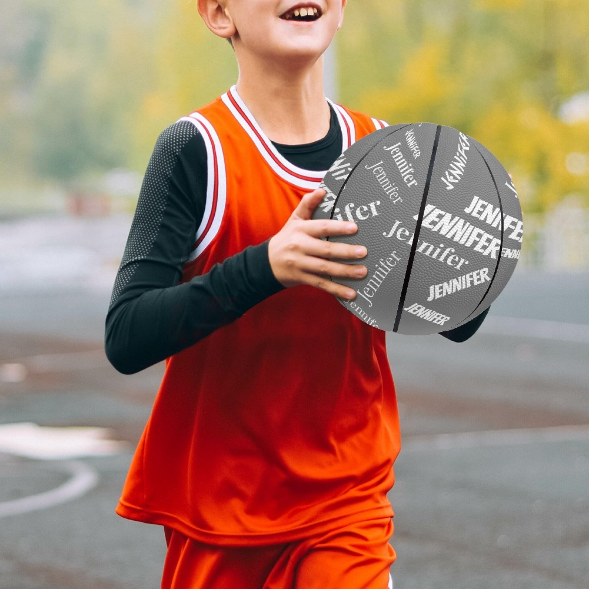 Baloncesto personalizado con nombre, todo el nombre impreso Regalo deportivo personalizado Tamaño 7 (29.5")/Tamaño 5 (27.5"),Regalo de baloncesto personalizado,Regalo de cumpleaños,Regalos de equipo
