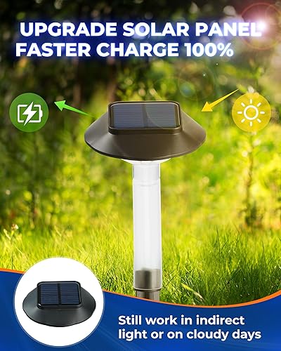 Miniatura 4 de ALEPOD Luces solares que cambian de color, paquete de 6 unidades IP68 impermeables con 7 modos RGB para Halloween y patio de Navidad, jardín,