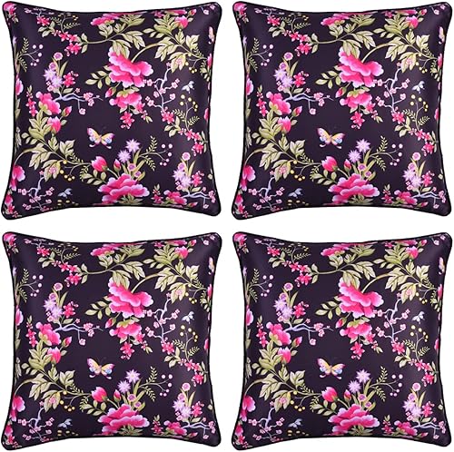 Fundas de almohada decorativas con estampado floral para decoración del hogar, sofá, silla, cama, patio, sala de estar, dormitorio, automóvil,