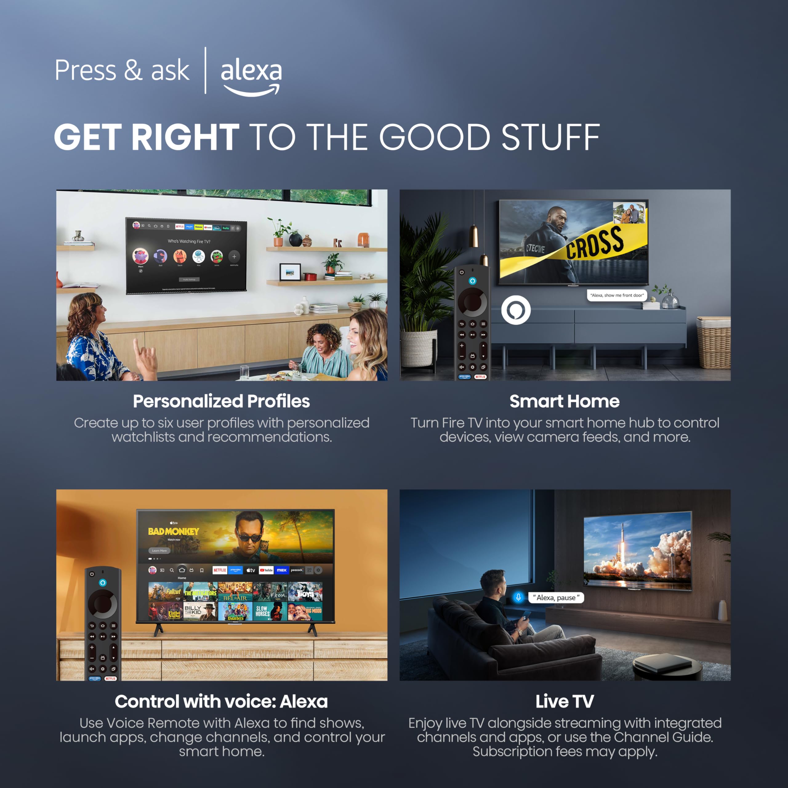 Hisense 55" Class A7 Series (55A7NF,2025 Model) 4K UHD Smart Fire TV, Voice Remote with Alexa, Wide Color Gamut, HDR10+, Dolby Vision, Dolby Atmos, Game Mode, ALLM, Stream Live TV Without Cable