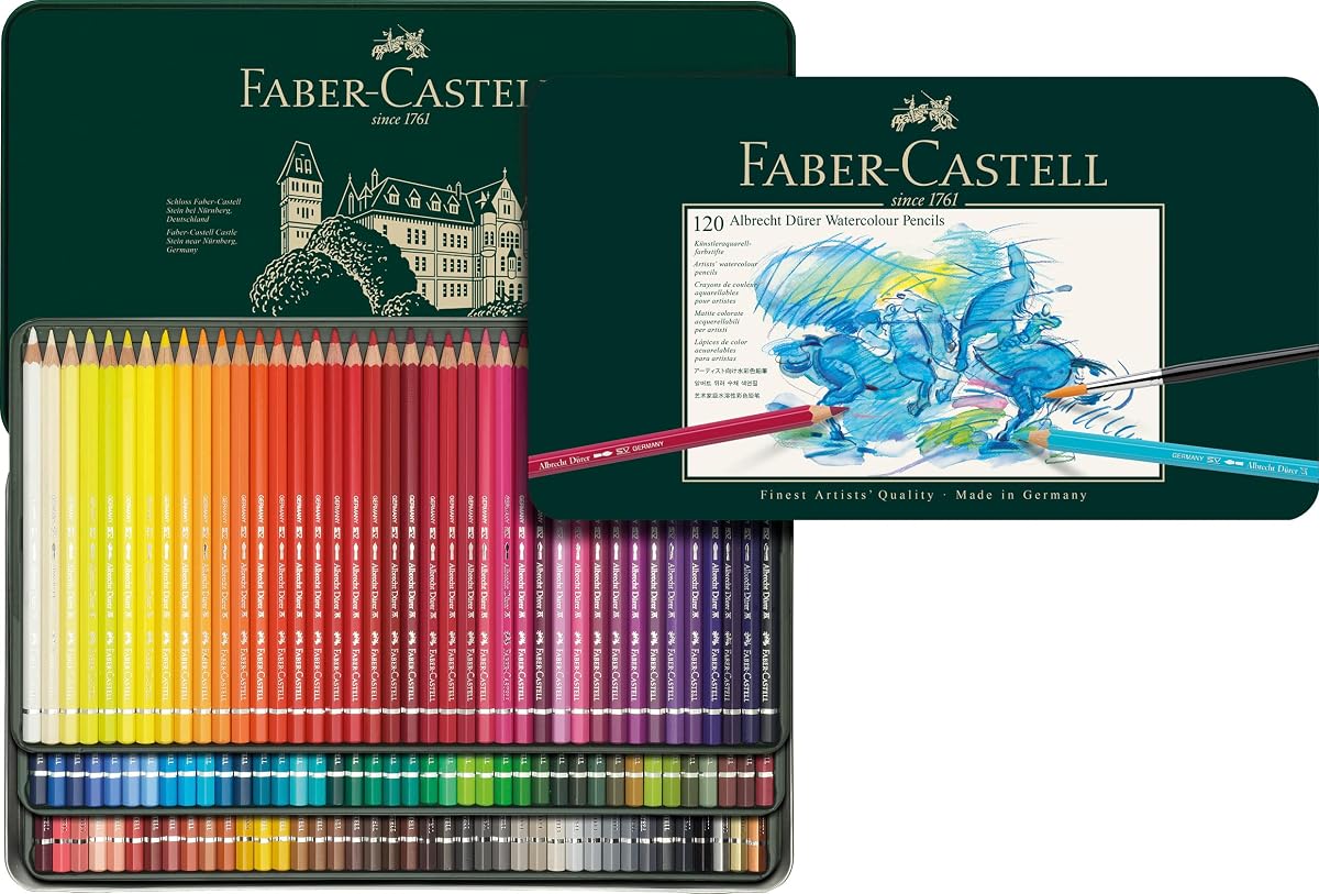 Albrecht Dürer® Artists' Watercolor Pencils - Tin of 120 | High-quality watercolour pencils with water-soluble pigments and colour brilliance