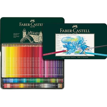 Faber-Castell Polychromos Coffret Bois 48 Crayons De Couleur + Accessoires - Résistants à L'Eau