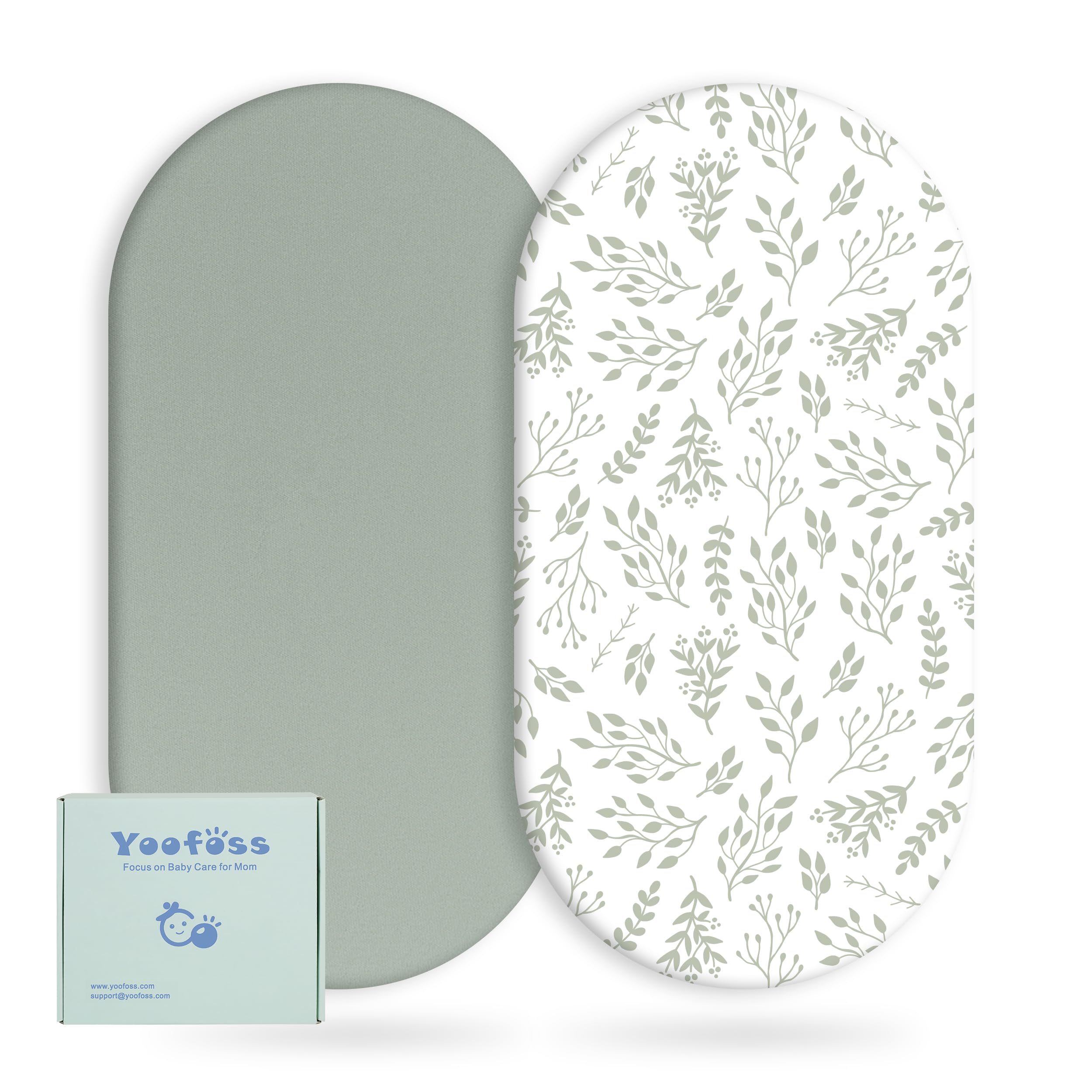 Yoofoss Pack of 2 Baby Fitted Sheets Microfibre Mattress Topper Breathable Mattress Protector Sheet for 38 x 77 cm 41 x 81 cm 40 x 90 cm Cot Cot