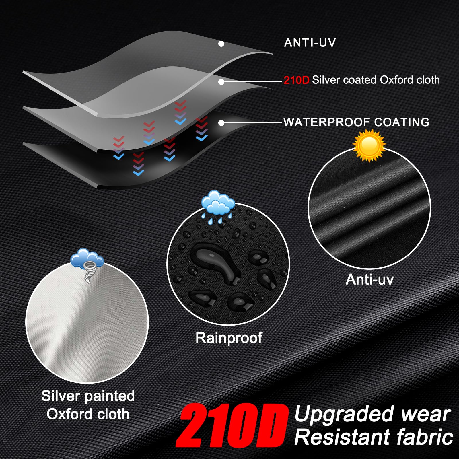 Housse De Protection Pour Scooter Électrique Oxford 210D