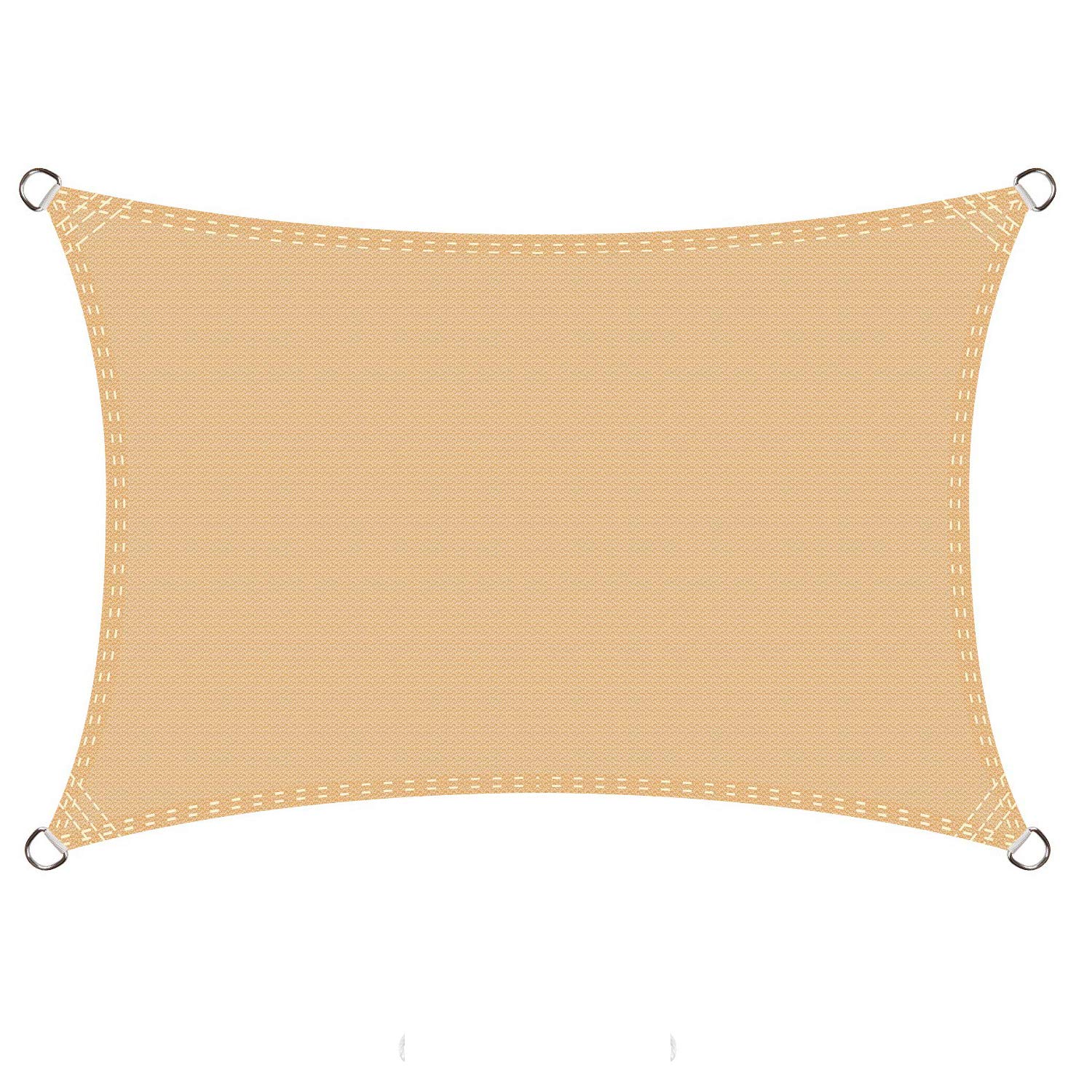 CHENG Vela Parasole 7x7.5m, Metri Protezione Raggi UV, Resistente e Traspirante Protezione Solare Protezione dai Raggi UV per spazi all'aperto Grigio Scuro