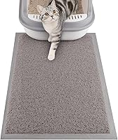 ondware Cat Litter Mat 20x15 Inch Waterproof Non-Slip Trapping Mat - Easy Clean Paw-Friendly Gray Litter Box Mat