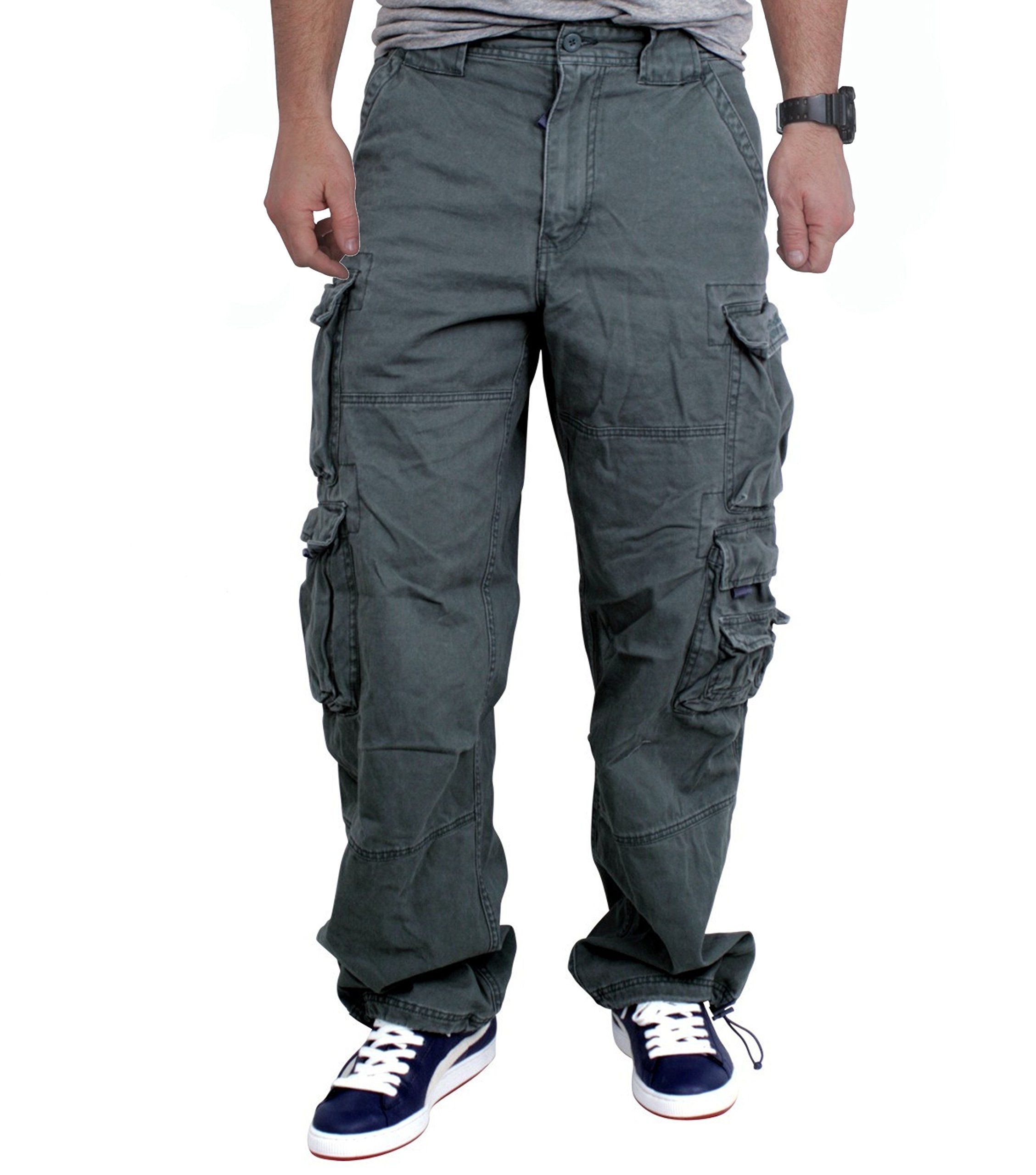 JET LAGmodel 007 men's cargo trousers – ocean blue, includes f524 camo lanyard