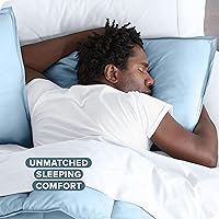 Vista 164 de Bare Home Funda de edredón extra larga – Premium 1800 súper suave – Funda de edredón ligera y fresca – Ropa de cama suave y transpirable