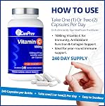 CanPrev Vitamin C 1000mg 240 Veg Caps 240-Day Supply, Daily Antioxidant Support, Helps Maintain Strong Bones, Teeth & Gum, Pure Ascorbic Acid, Gentle on Digestion - Vegan, Gluten, Dairy and Soy Free