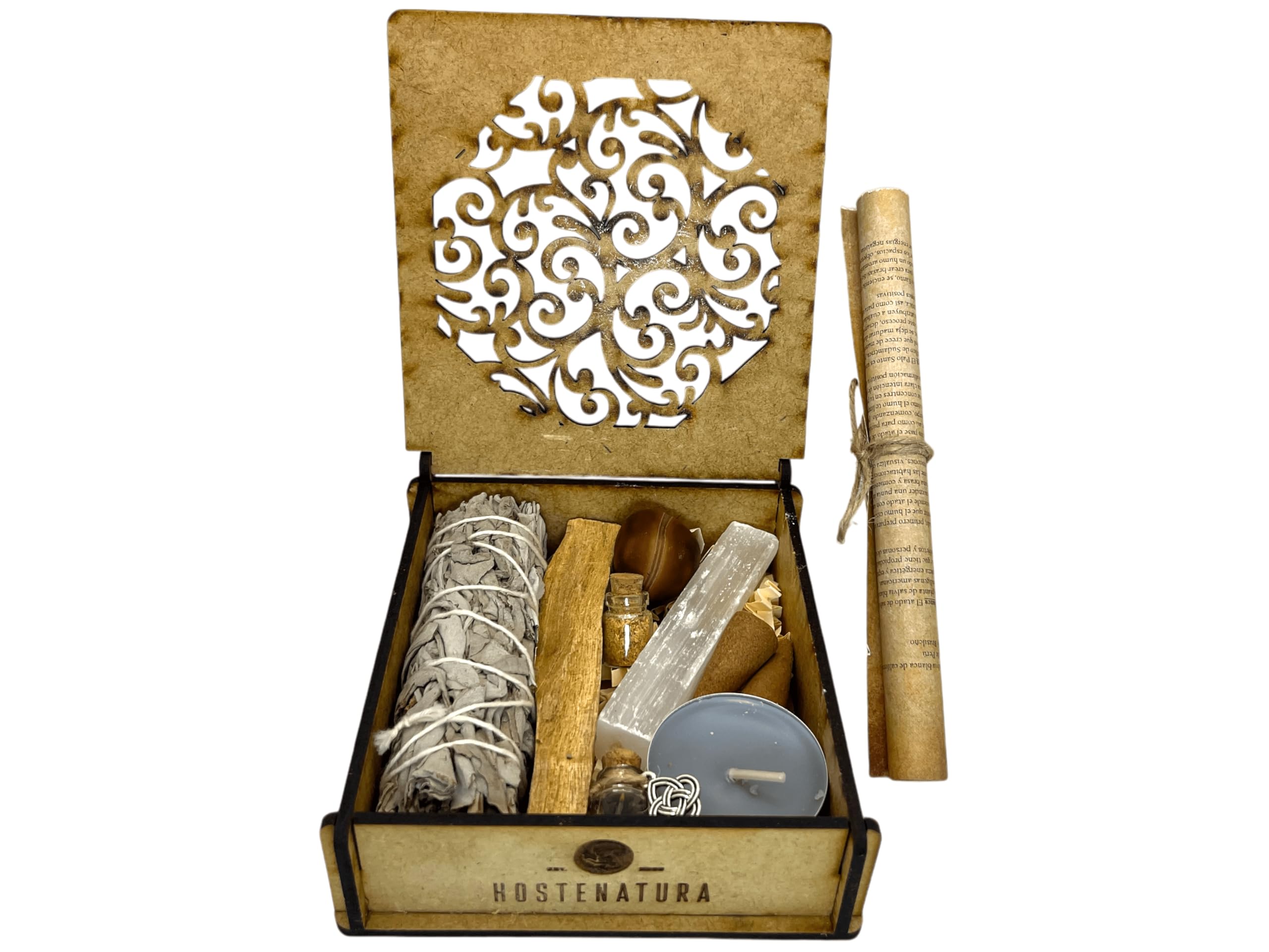 L'altare Di Wiccan Strega Un Libro Aperto Di Ombre Con Scrto A Mano Pronto Per La Fusione Di - Foto 5