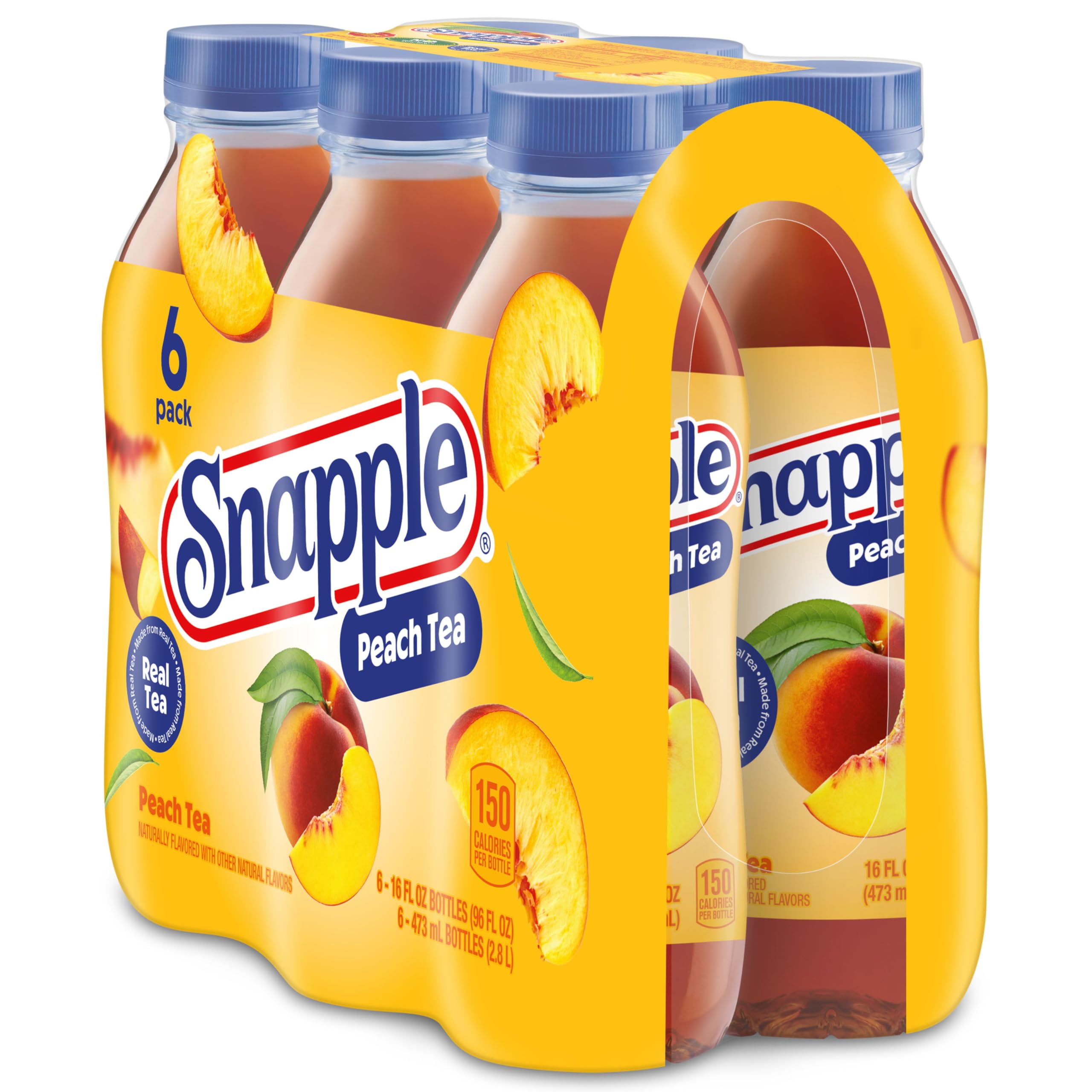 Snapple Peach Tea, 473 ml, Kunststoffflaschen, 6 Stück, 473 ml, 24 Stück