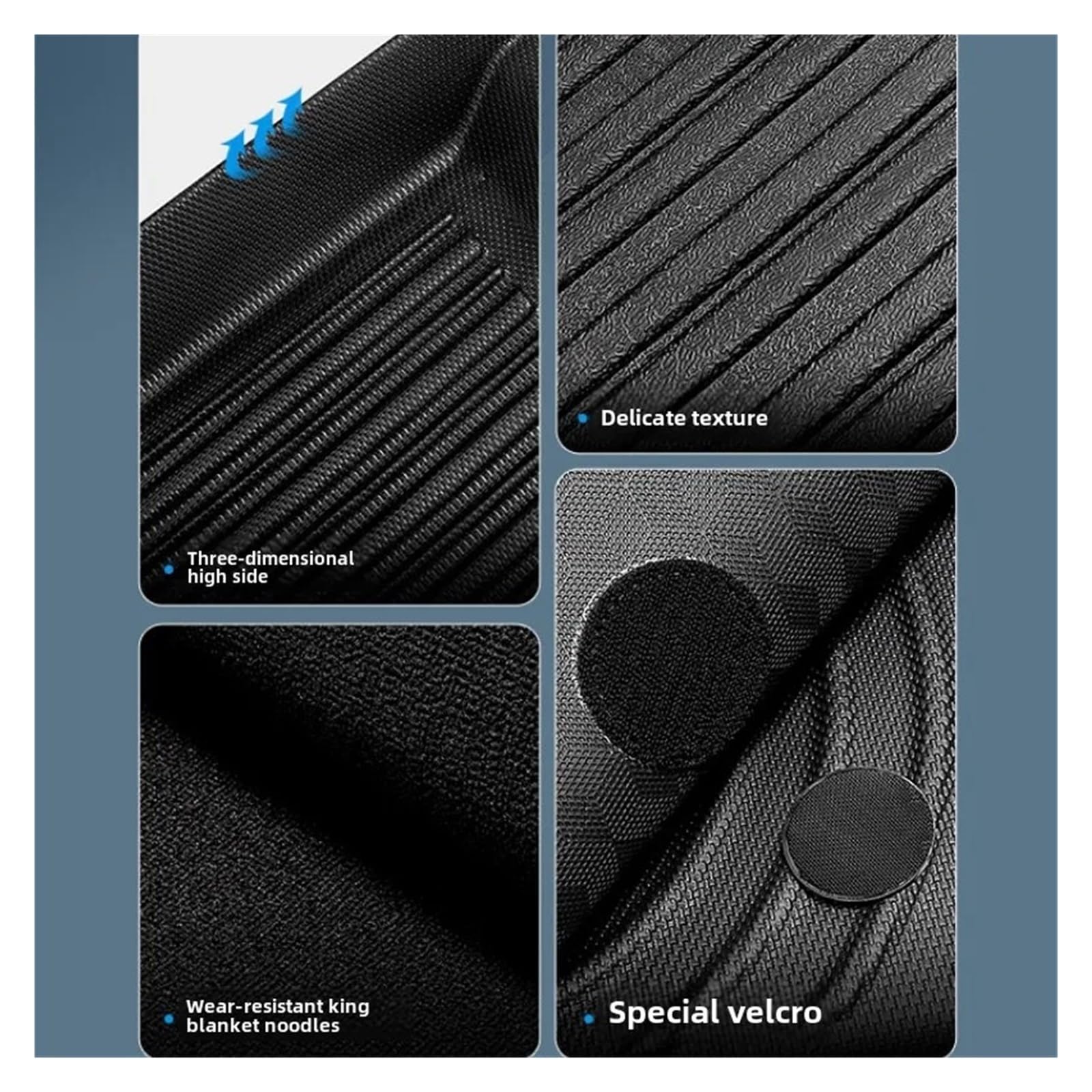 Compatible with Changan DEEPAL S07 Floor Mats Trunk Mat All Weather Front Rear Cargo Liner Mat Waterproof Anti-Slip — view 4