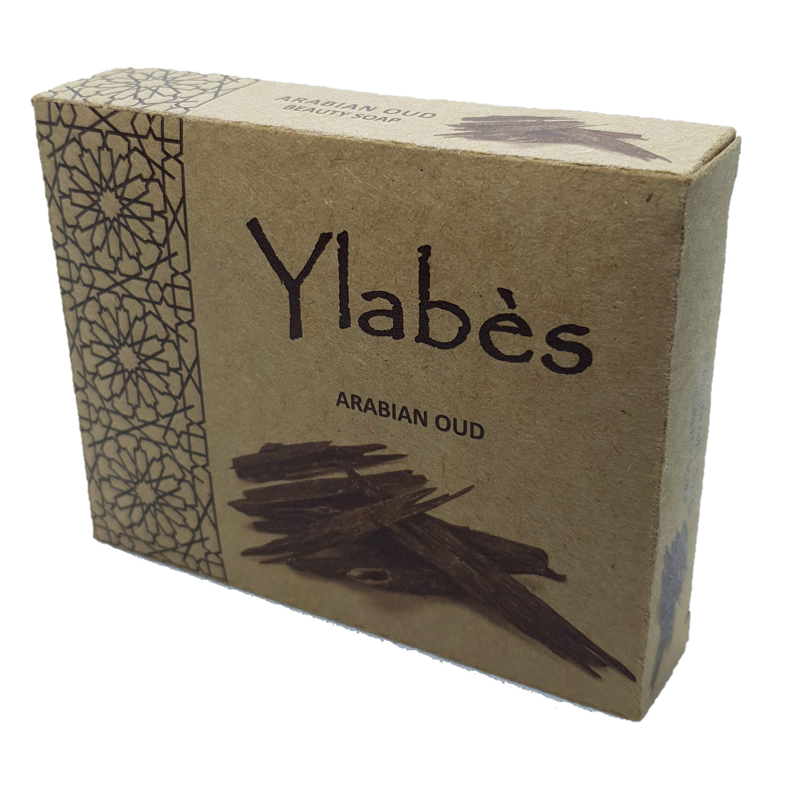 Ylabes Natural Fresh Handmade Soap - Oud Pure Natural Soap Bar With Cold-Pressed Olive Oil, 100% Natural Plant Oils And Mysterious Fragrance of Oud, (℮145gm) Ylabès