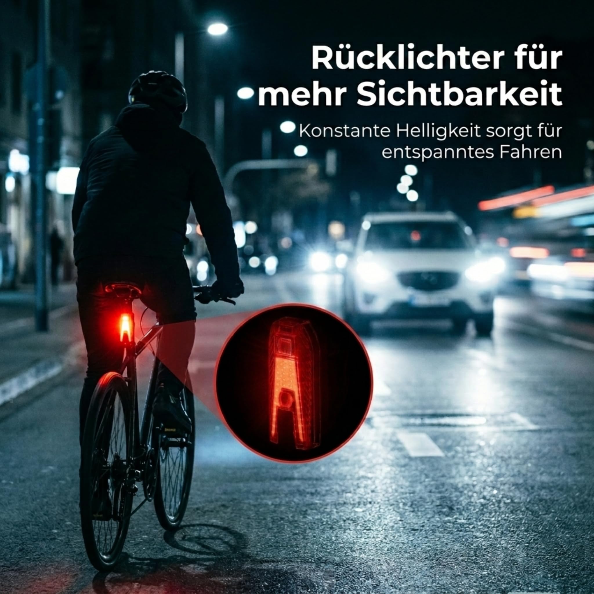 OnWEG Fahrrad Rücklicht StVZO zugelassen, LED Rücklicht Fahrrad mit Bremslicht, USB-C aufladbar, IPX4 Wassergeschützt, einfache Montage für Rennrad MTB E-Bike Citybike Sport & Freizeit