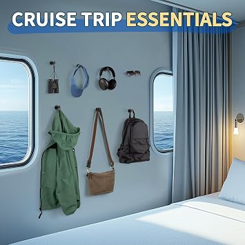 FINDMAG 4 Pack Magnetic Hooks, Heavy Duty Magnetic Hooks for Cruise Cabins