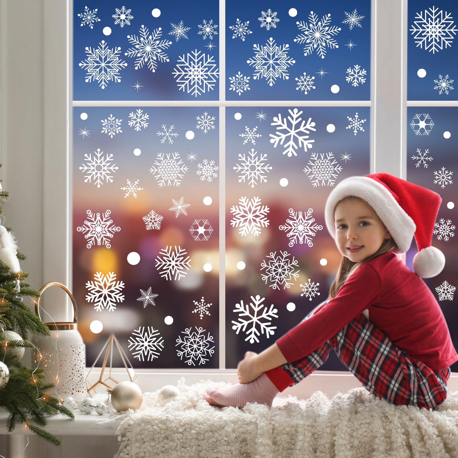 Adhesivos de ventana de Navidad para cristal