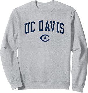 UC Davis Arch Over Logo Officially Licensed Gray Sweatshirt Small
