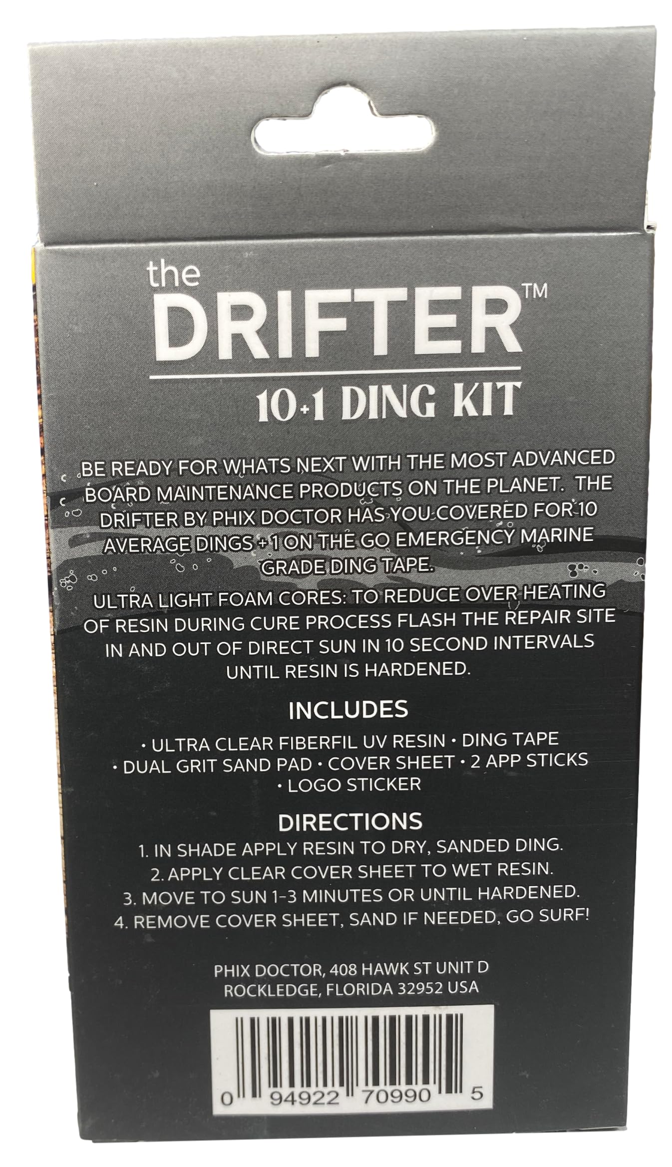 Dura Resin Phix Doctor Drifter Travel Mini DING Kit by