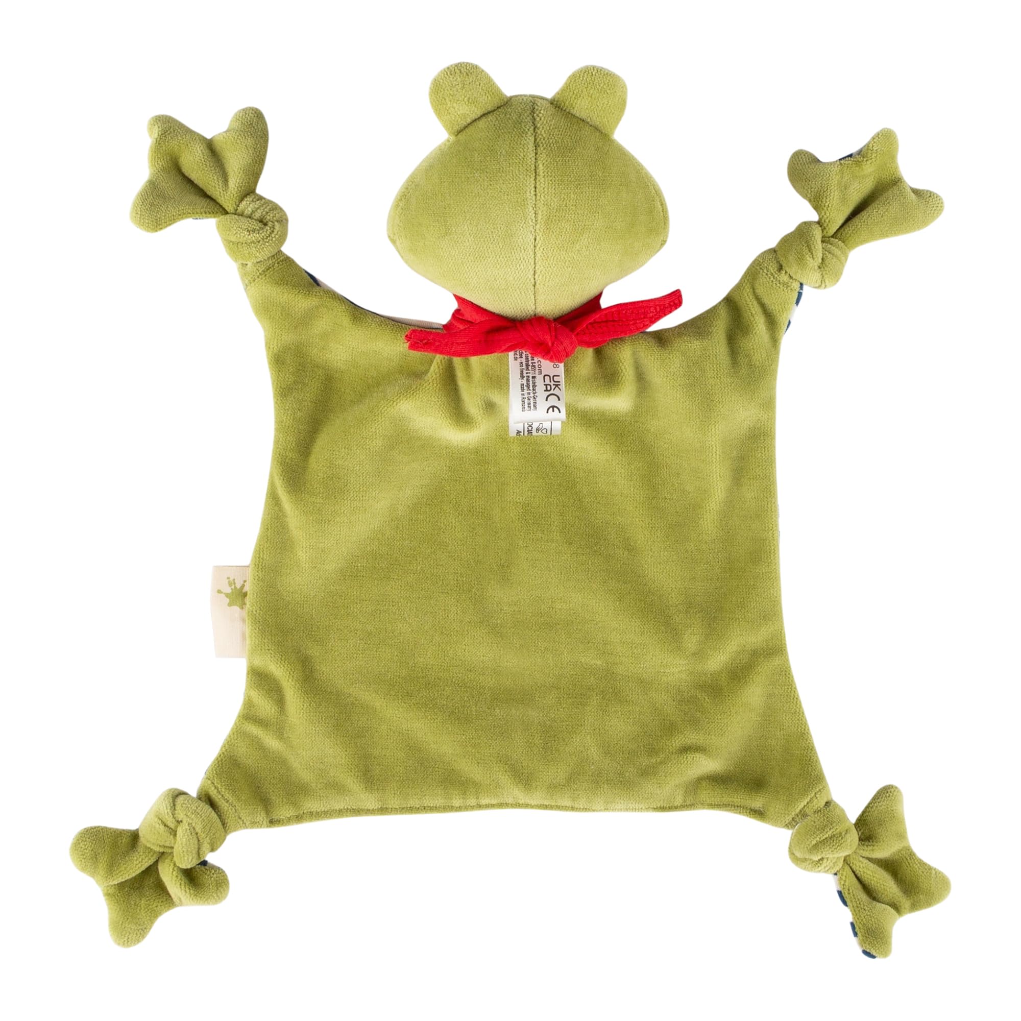 SIGIKID Schnuffeltuch Frosch aus Biobaumwolle - Baby Schmusetuch - Spielzeug Stofftier Kuscheltier – Stofftuch für Neugeborene - Plüschtier zum Trösten für Babys und Kleinkinder – Made in Europe – 0+