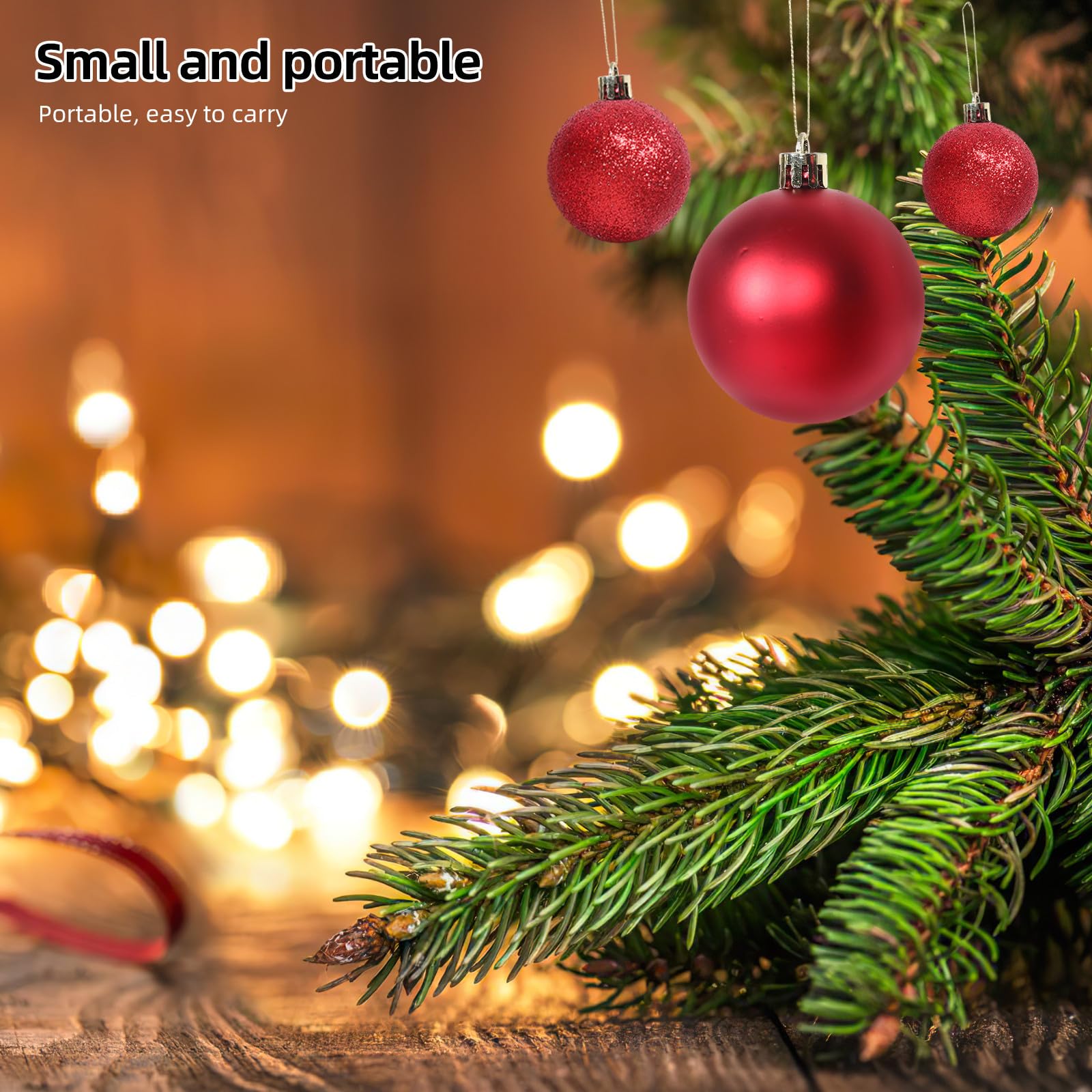 FRCOLOR 101 Piezas Bolas Navideñas Colgantes para Árbol de Navidad, ABS