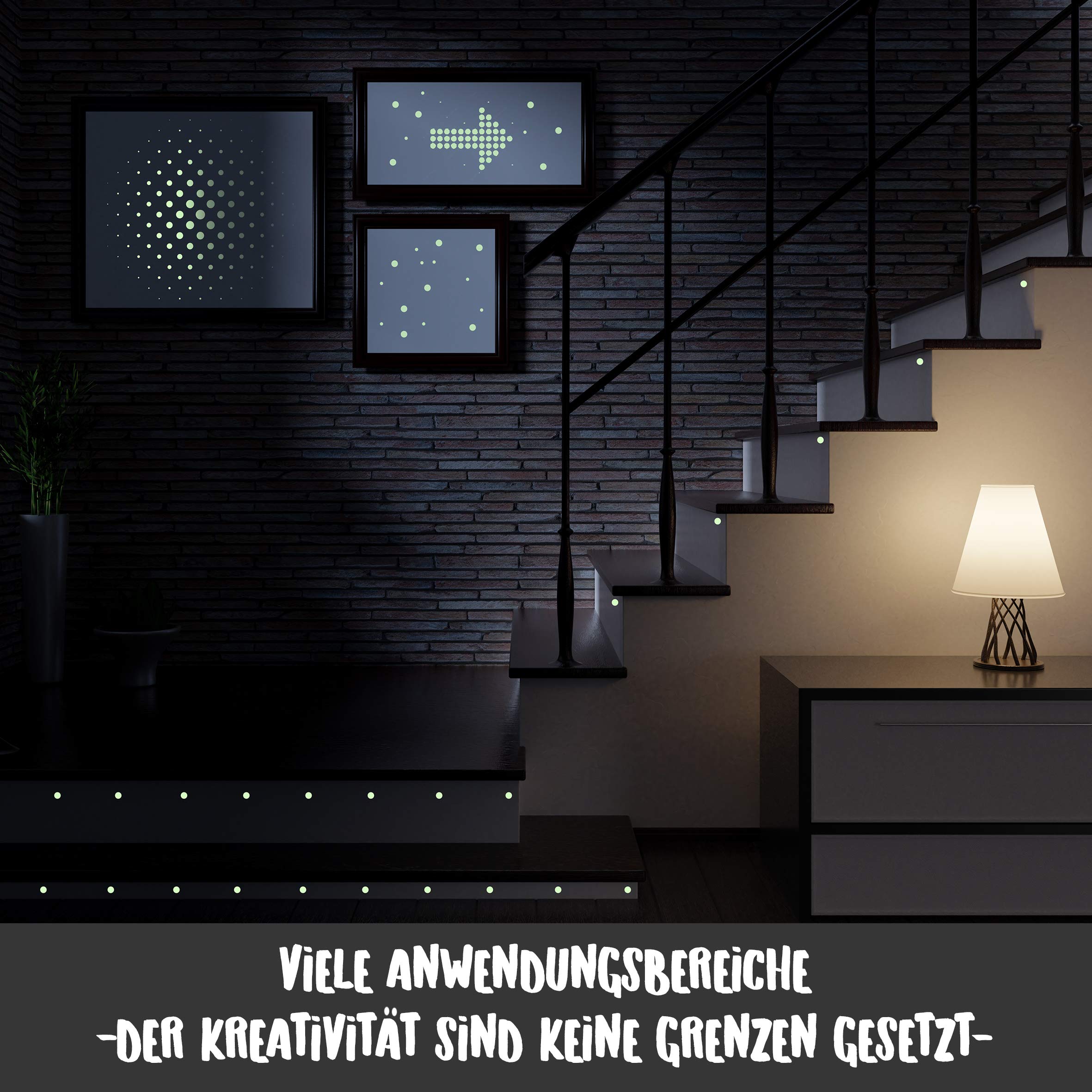 Wandkings Fluoreszierende Leuchtaufkleber Feen Sterne Und Punkte 368 Stück
