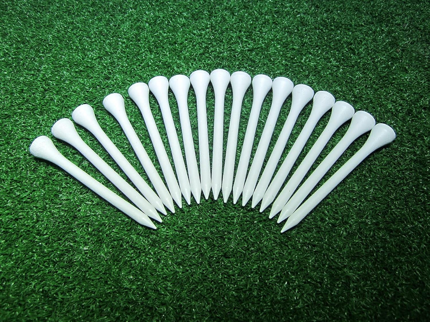 review 通用 Bulk 70mm Golf tees 2 3/4 inch Less Friction Professional White Wooden Tees 1000 Count