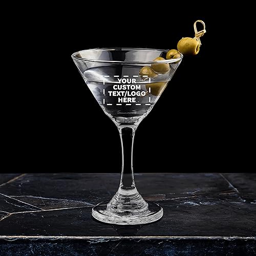 Miniatura 8 de Vasos de Martini clásicos personalizados de 9.25 onzas, juego de 10, paquete personalizado a granel, ideal para cócteles, recuerdos de boda,