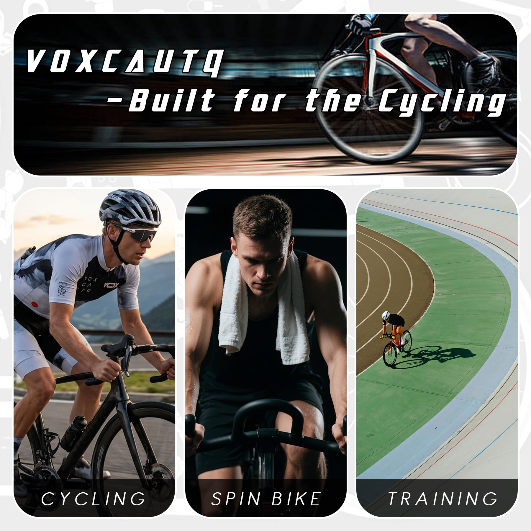Mono Ciclismo Hombre Manga Corta con Badana Engrosada | Trisuit Traje de Bicicleta Carretera para Larga Distancia | Ropa para Indoor Cycling, Spinning & Triatlón