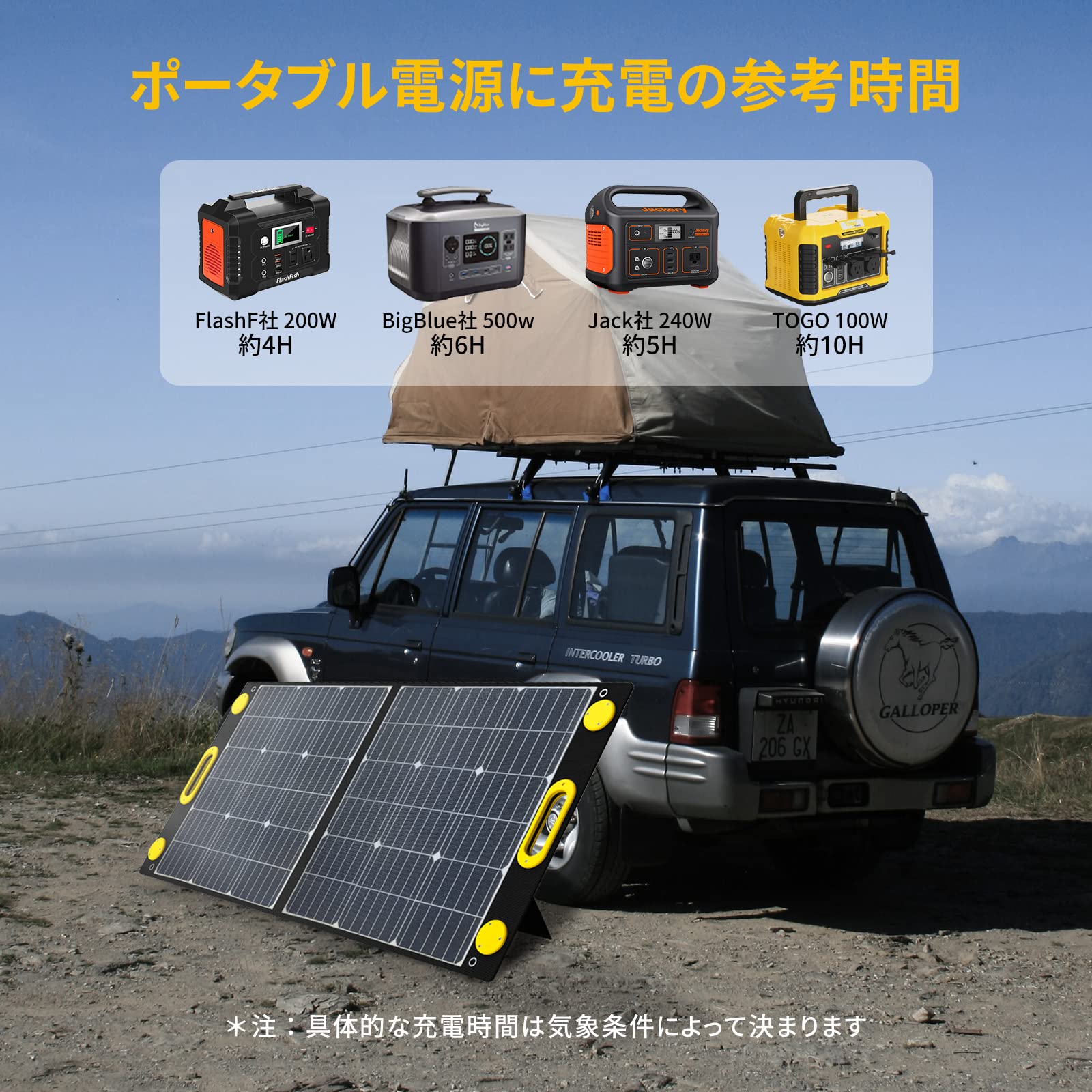 Amazon.co.jp: Togo POWER ソーラーパネル 100W ETFEソーラー 